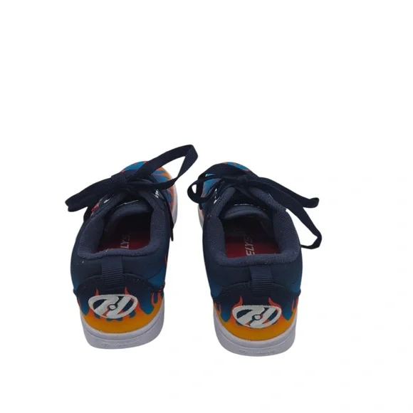 Heelys Kids Sneakers with Flame Design in Blue and Orange - Picture 4 of 5